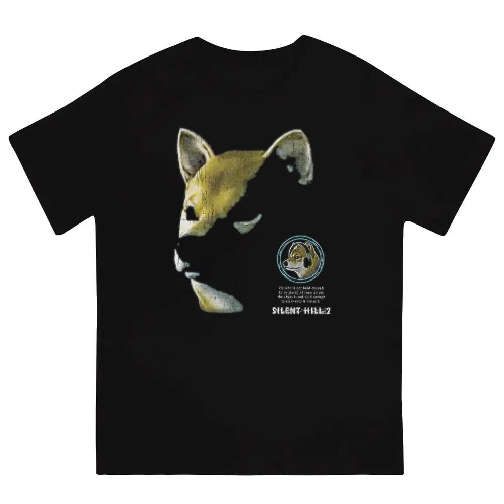 Unisex Short Sleeve Crew Neck Cotton T Shirt Silent Hill 2 Dog XXL