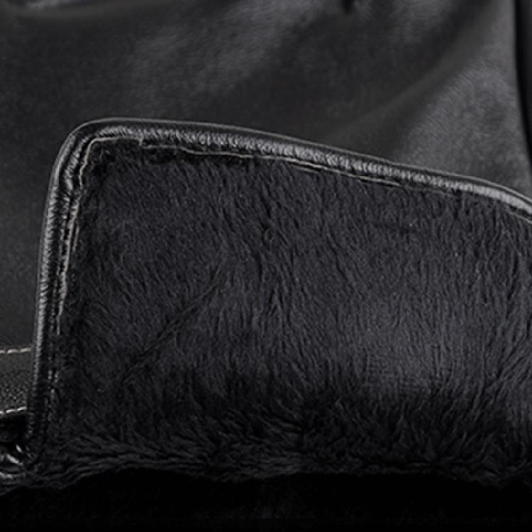 Leather Warm Gloves Full Finger Gloves Touchscreen Driving Fleece Lined Glove