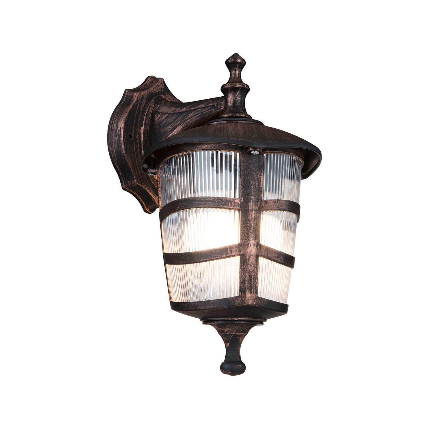 

Медный настенный светильник в виде перевернутого треугольника с оптическим треугольником