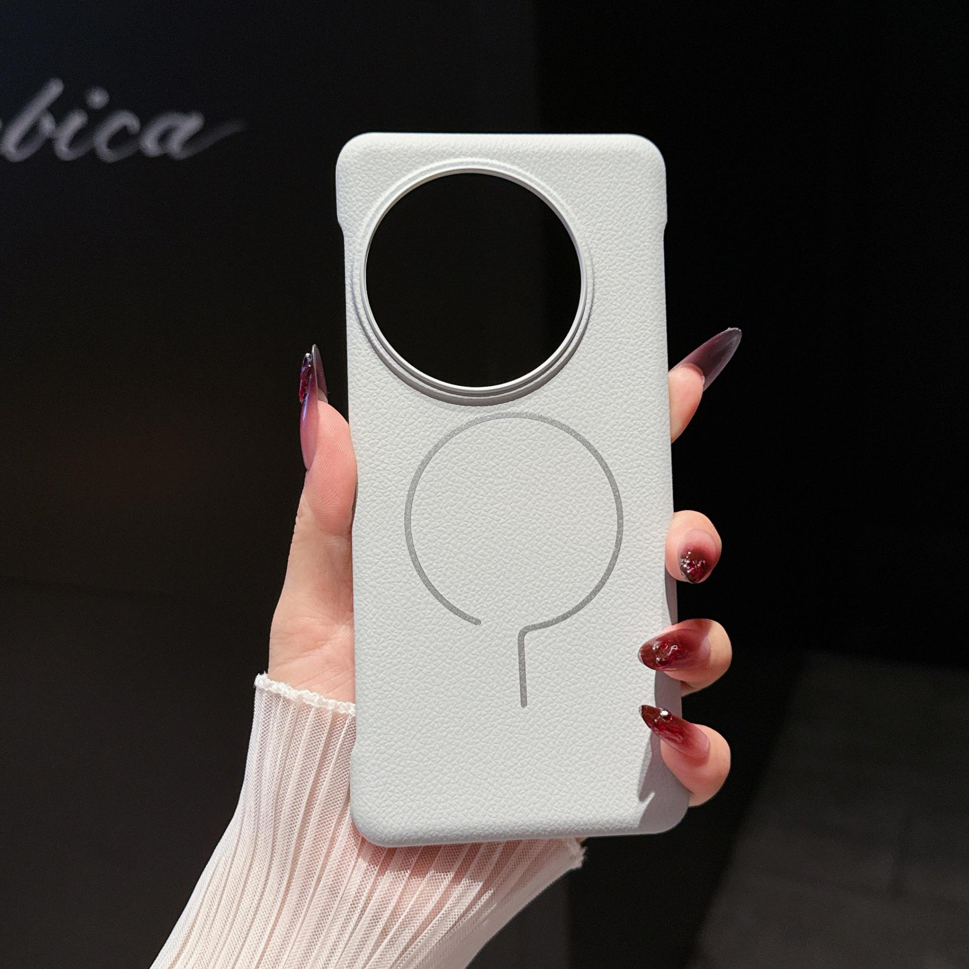 

Compatible with OnePlus 13 case, borderless lychee texture, question mark design, OnePlus Ace 5, magnetic, bare metal feel. OnePlus 13