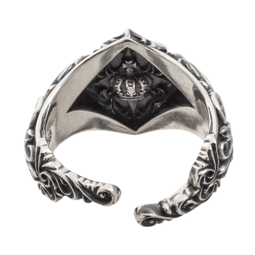 Artemis Kings Number One Free Size Silver Brand Silver 925 Ring, (AKR0073), Men's Accessory, Jewelry, Ring,