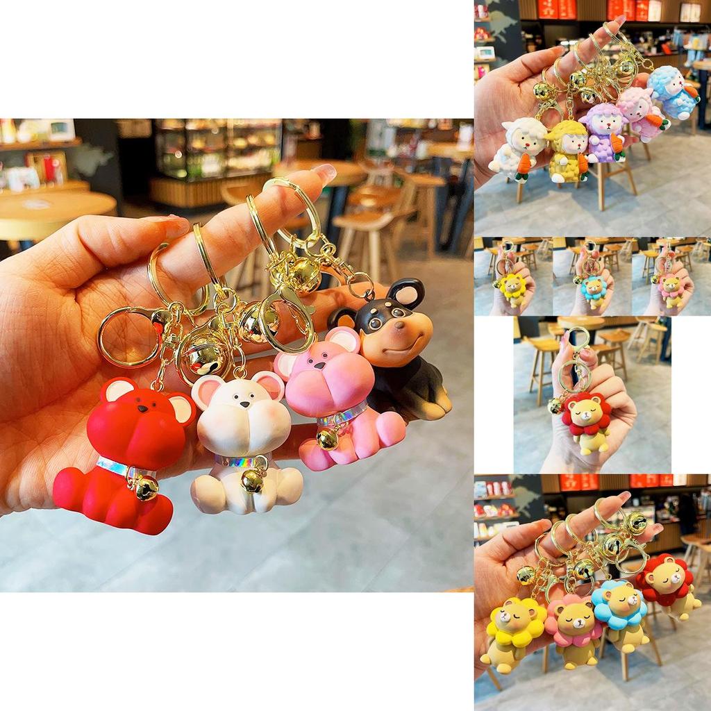 Adorable Resin Cartoon Keychain Perfect For Kids' Backpacks And Car Keys