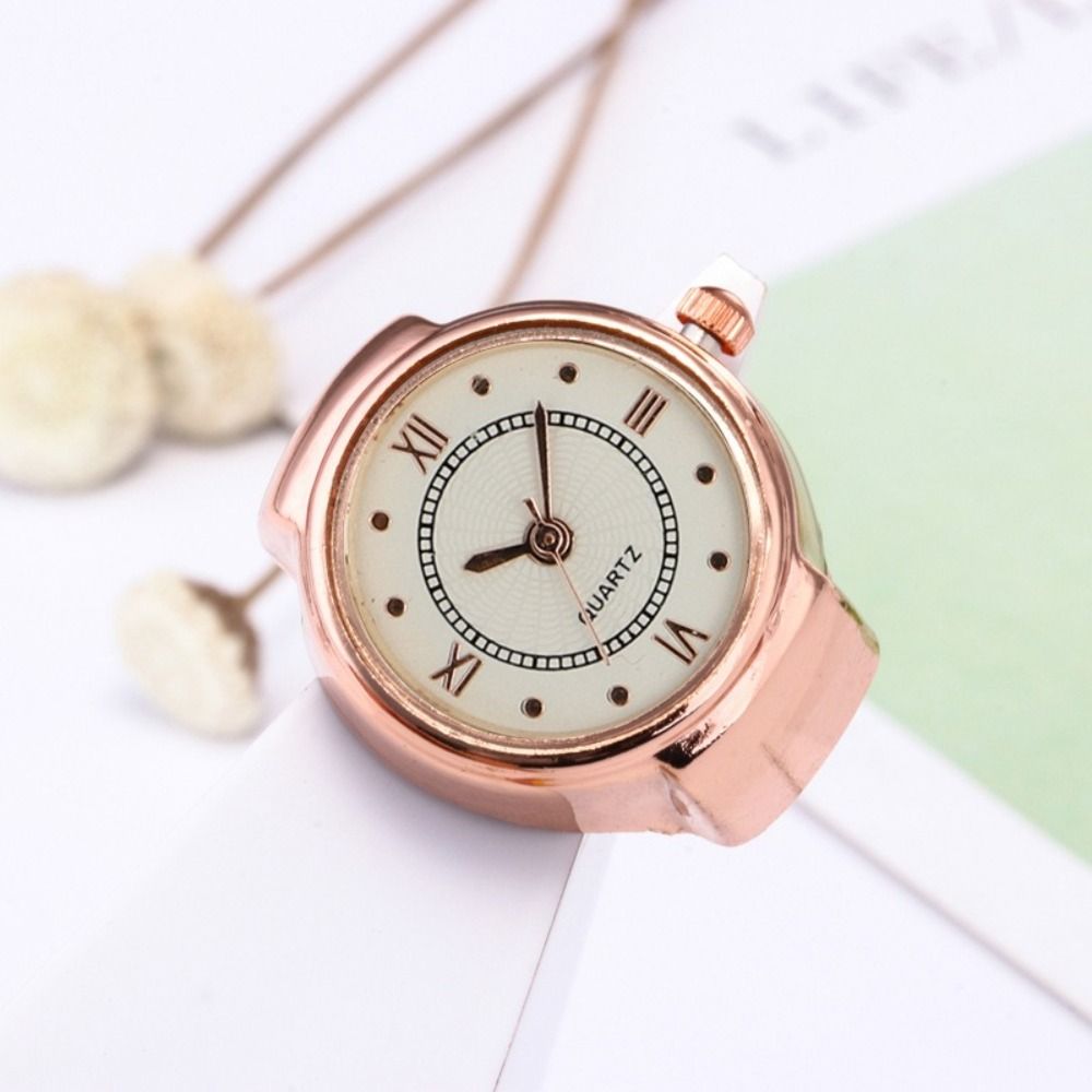 Vintage Ring Watches Mini Elastic Strap Ring Fashion Quartz Watch Rings Jewelry
