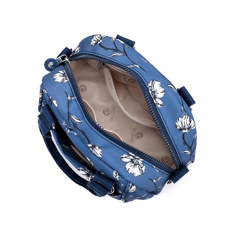 Women's Printed Shoulder Bag Water-Repellent Nylon Handbag