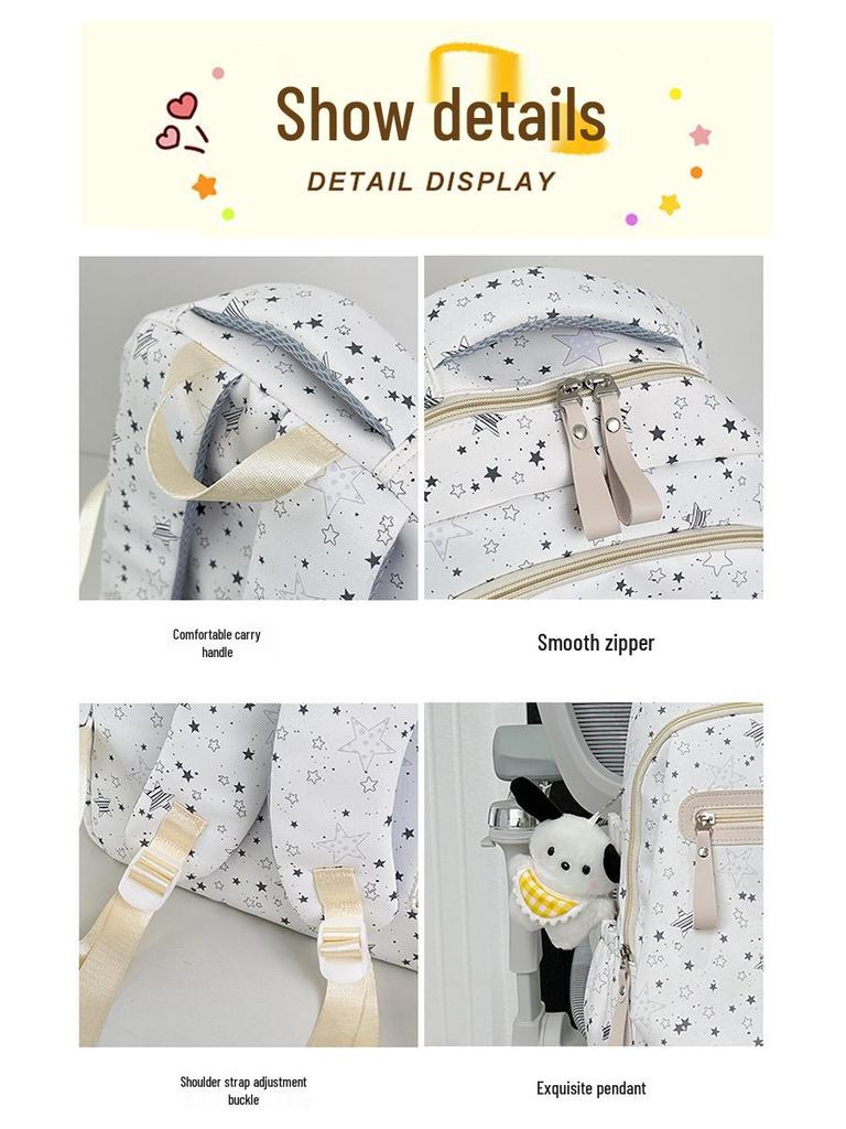 2025 New Japanese Polka Dot Small Backpack - Cute, Fresh Design for Girls, Perfect for Class and Commute.