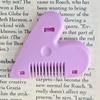 Heart-Shaped Double-Sided Hair Trimmer and Bangs Comb