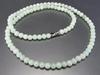 [Sekimachi] Jadeite Necklace, Genuine Jadeite, Approx. 5.5mm, Natural Stone, Approx. 52cm, Trivet, Charm