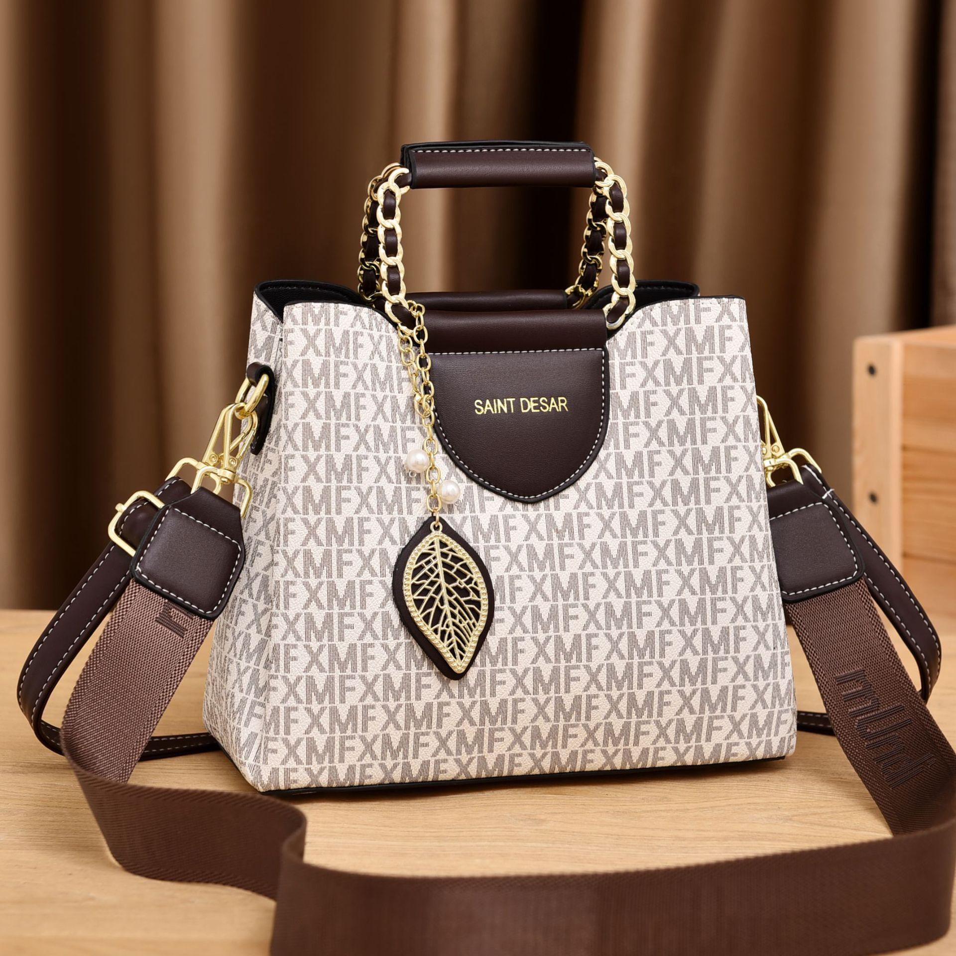 

Новая сумка через плечо с принтом в стиле ретро, большая вместимость, женская сумка через плечо, модные сумки-ведра