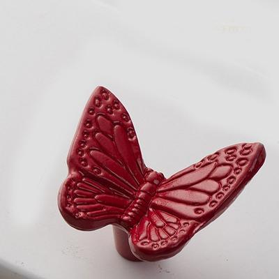 Retro Single Hole Antique Cabinet Knob Butterfly Zinc Alloy Door Pull Handles Animal Honeybee Drawer Knobs Dresser