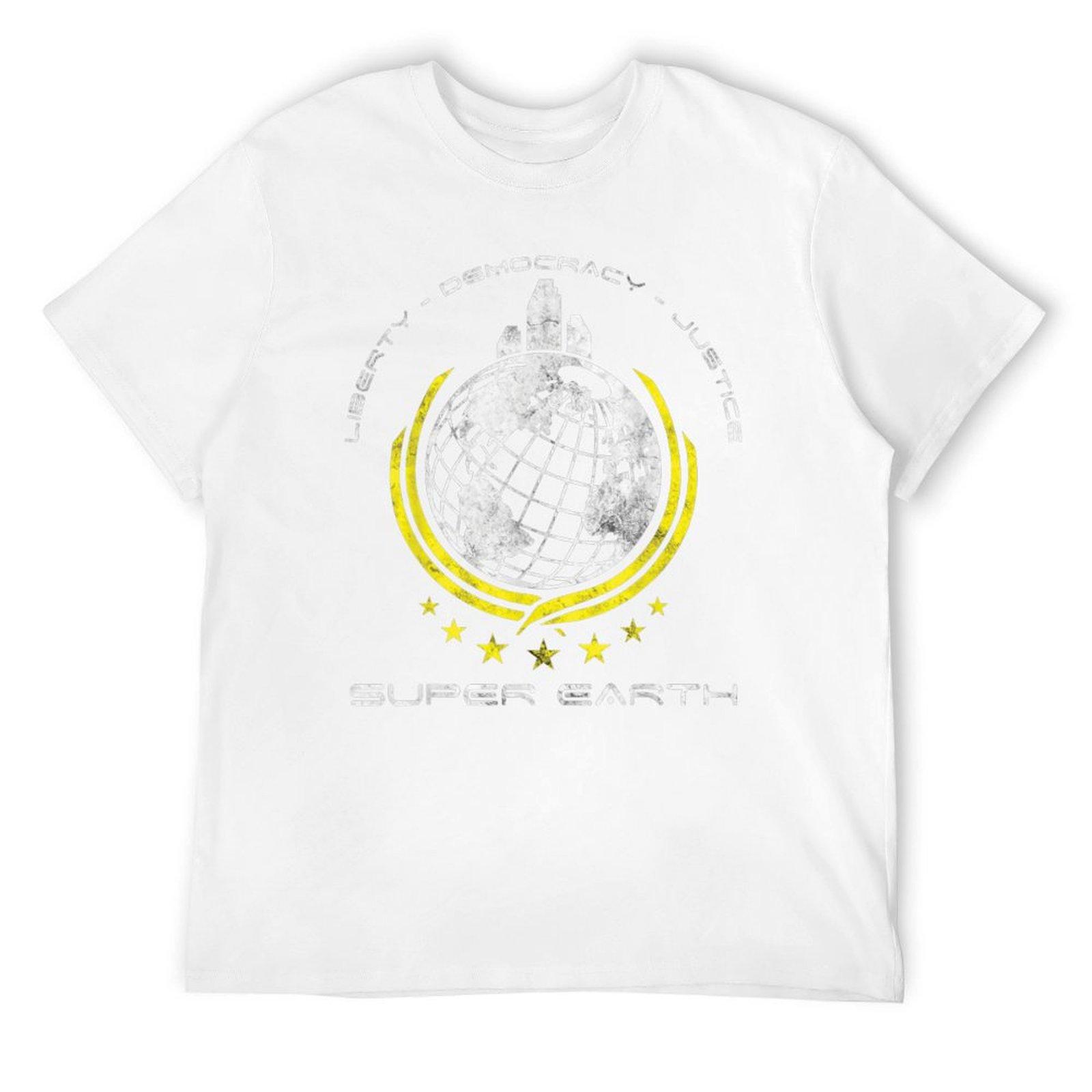 

Super Earth Diving Into Hell For Liberty Platform T-Shirt aesthetic clothes man clothes summer tops mens tall t shirts S