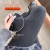 Plus Size Women's Fleece-Lined Leggings - Non-Slip, Leg-Slimming, Foot-Covering Tights for Winter, Spring, Autumn