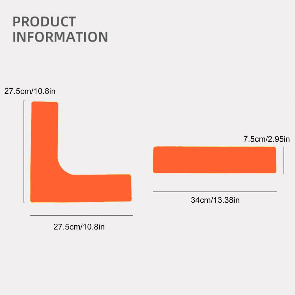 

Court Line Marker Kit Outdoor Driveway Pickleball Court Boundary Throw Down Markers Anti-Slip Tennis Sports Throw Down оранжевый