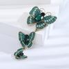 Creative Three Butterflies Retro Brooch, Alloy Diamond Temperament Fashion Accessory Pin