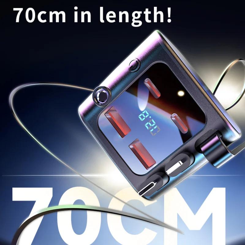 7 IN 1 Retractable Charger Usb Type C Pd Cable Power Supply for Iphone Samsung Fast Charging Cable Cigarette Lighter Adapter