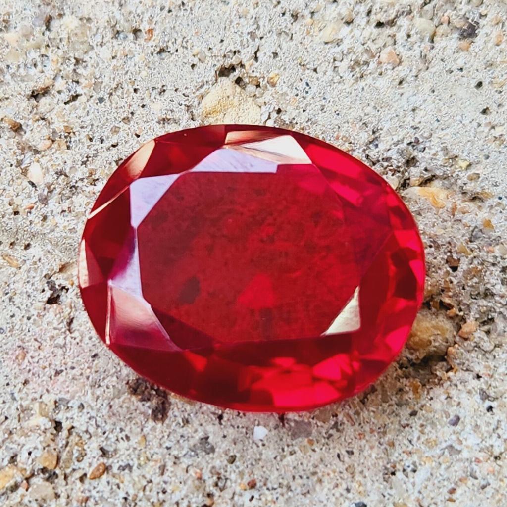 39.00 Ct Natural Mozambique Red Ruby Oval Cut Certified Loose Gemstone