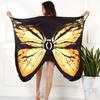 IHUASU Women's Colourful Butterfly 3D Printed Sexy Comfortable Beach Cover Dresses