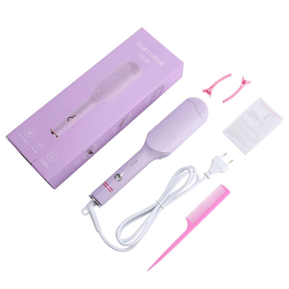 32MM Hair Curler Egg Roll Long Lasting Styling Curling Tool Fast Heating Deep Wave Electric Curling Iron 4Temperature Adjustable US фиолетовый