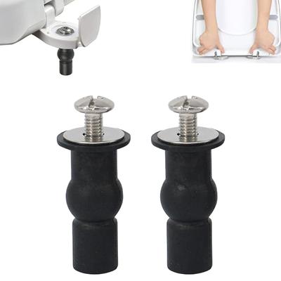 2/4Pcs Universal Toilet Seat Hinge Screws Expansion Rubber Nut Cover Blind Hole Fixing Replacement Bathroom Parts