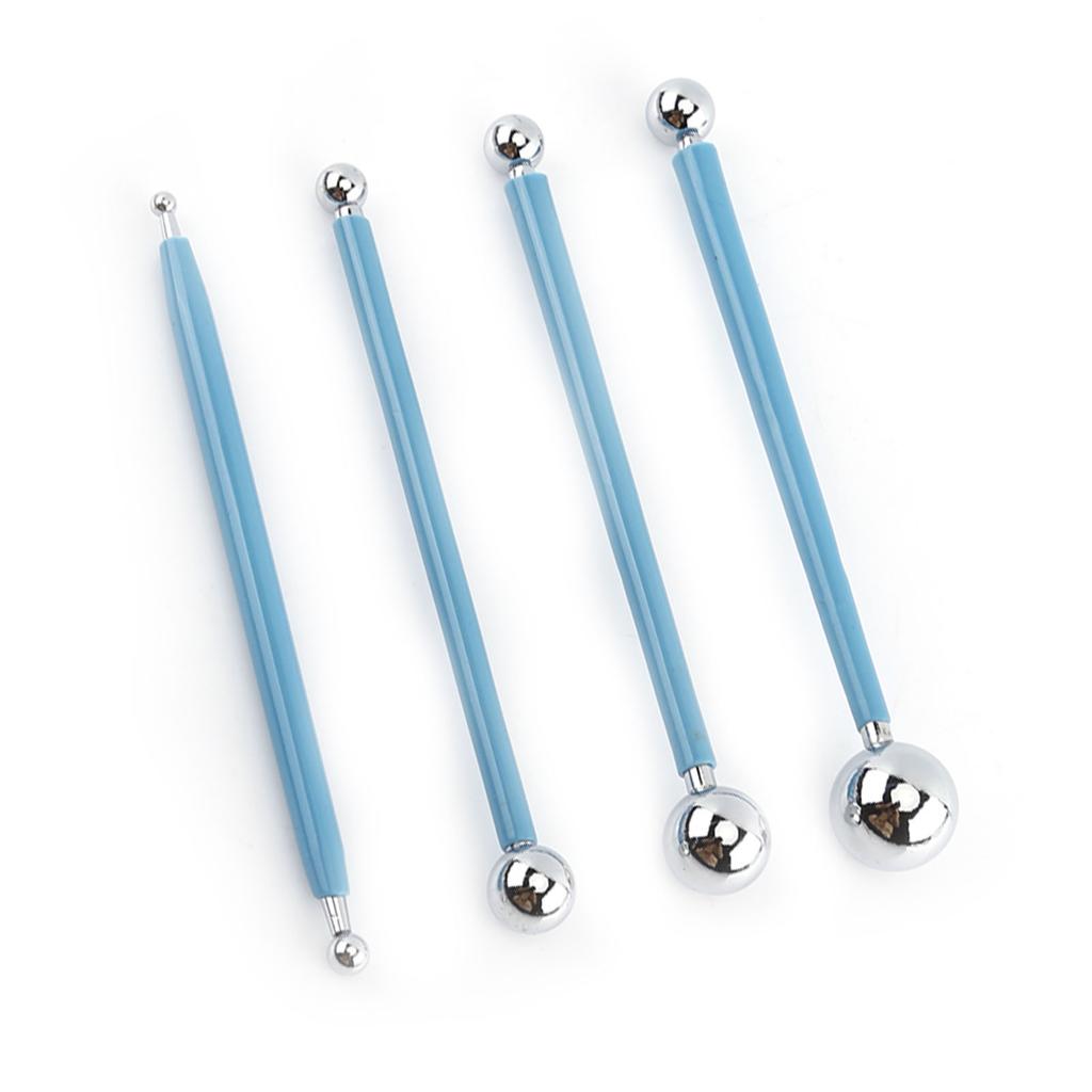 Stainless Steel Ball Shape Modeling Tool Set Clay Sculpey Smooth Tools