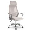 Fotel Biurowy Z Mikrosiatką Praga - Jasnoszary