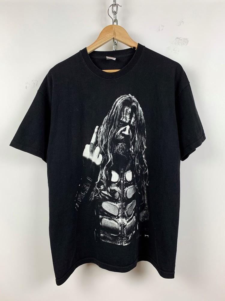 

Rob Zombie Fck Off Band Black Short Sleeve Unisex Tshirt Reprint S5XL KH7117 Unisex T-Shirt XL