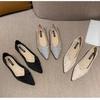 Mode bekväma mångsidiga platta skor för damer spetsig tå elegant minimalistiska skor komfort halkfria skor med mjuk sula