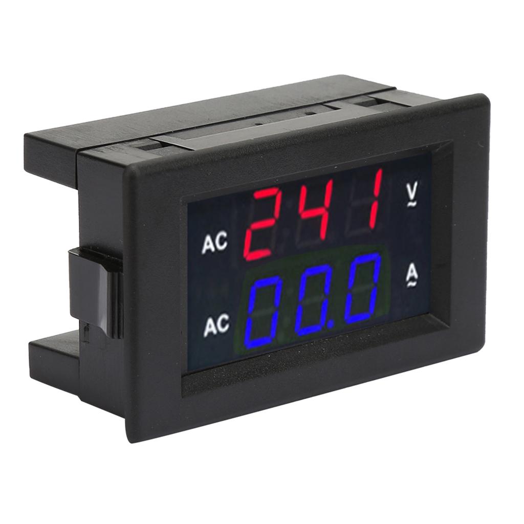 LED Digital Display AC 100.300V Voltmeter 0-50A   Meter(Red Red)