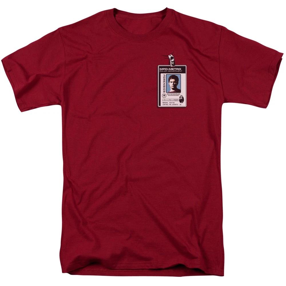 Dexter - Badge - Unisex Short Sleeve Children s T-shirt - Red 110