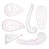 6Pcs Curve Ruler Multi Function Plastic Vary Form Sewing Grading Proofing Clothing Designs Tool