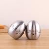1PC Kitchen Cook Stainless Steel 60 Minutes Egg Shaped Timer Mechanical Clock Home Supplies Reminder