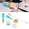 Wax Sealing Stamp Kit Tridimensional Clear Pattern Detachable Handle Delicate Wax Vintage Wax Sealin