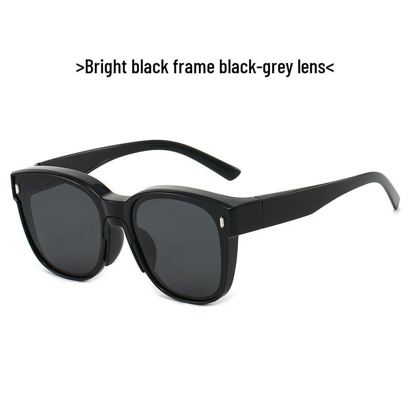 TR1055 Polarized UV Protection Over-Glasses for Myopia, Large Frame Sunglasses for Men & Women