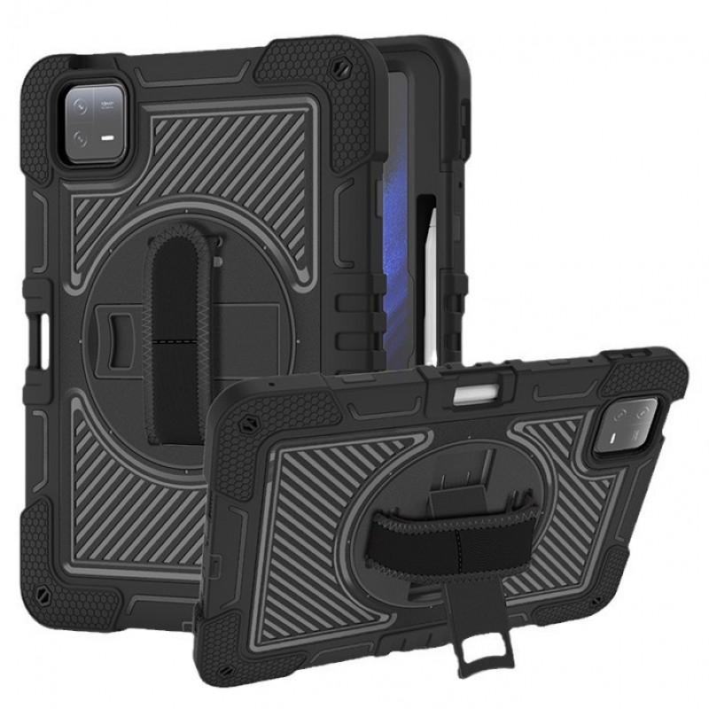 Redmi Pad SE 11 Inch Tablet Case With Kickstand Wrist Strap Shoulder - Full Cover Silicone Protective Shell