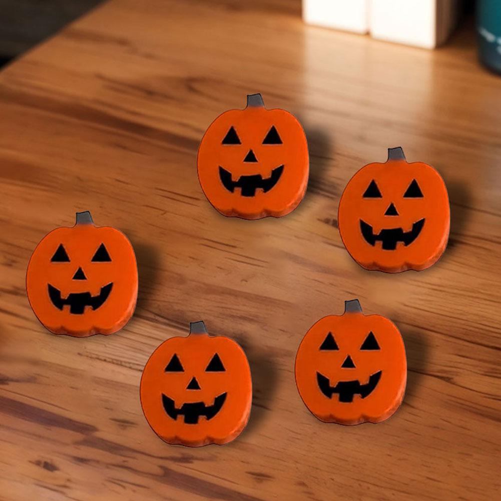 5/10/15pcs Halloween Pumpkin Knob Button Cover Reusable Cabinet Knobs Decorative Drawer Pulls for Closet Drawer Cupboard Cabinet