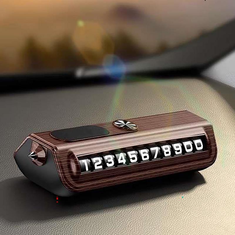 Car Telephone Number Parking Card Automotive Dashboard Parking Card Portable Parking Number Plate Vehicles Temporary Parking