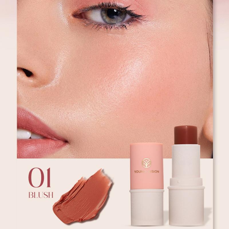 YOUNG VISION Multi-Purpose Makeup Stick 6 Colours Highlighter & Contour Balm Rouge & Matte Blush Stick Set