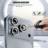 Bling Camera Lens Protector for IPhone 17/17 Air/17 Pro/17 ProMax Aluminum Alloy Tempered Glass Diamond Lens Cover for IPhone17