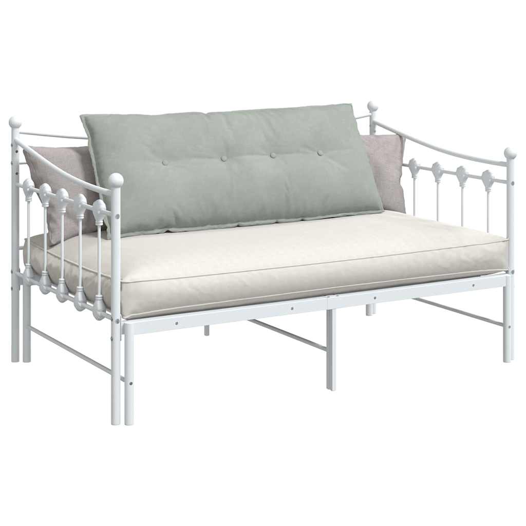 Back Cushion Light Grey 120 x 50 cm Cord Fabric
