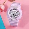 Casio Shock Resistant Dual Display Series Quartz Watch Women watches Purple GMA-S120DP-6A