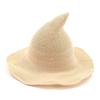 Vintage Halloween Women Witch Hat Costume Cotton Yarn Hat For Party Cosplay Masquerade Hat Festival Decoration Accessories