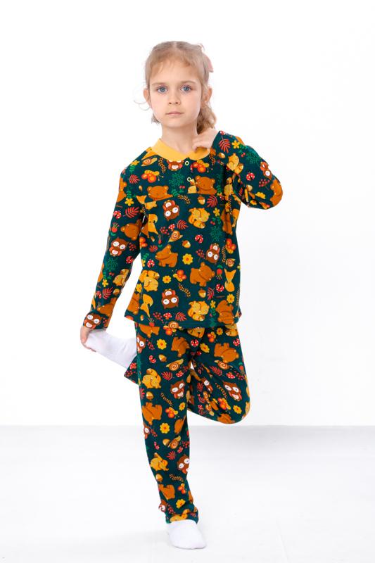 Dziewczęcy Zestaw Piżamowy – Miękki Materiał i Góra na 2 Guziki, Na Każdą Porę Roku, 6077-002-5 HC