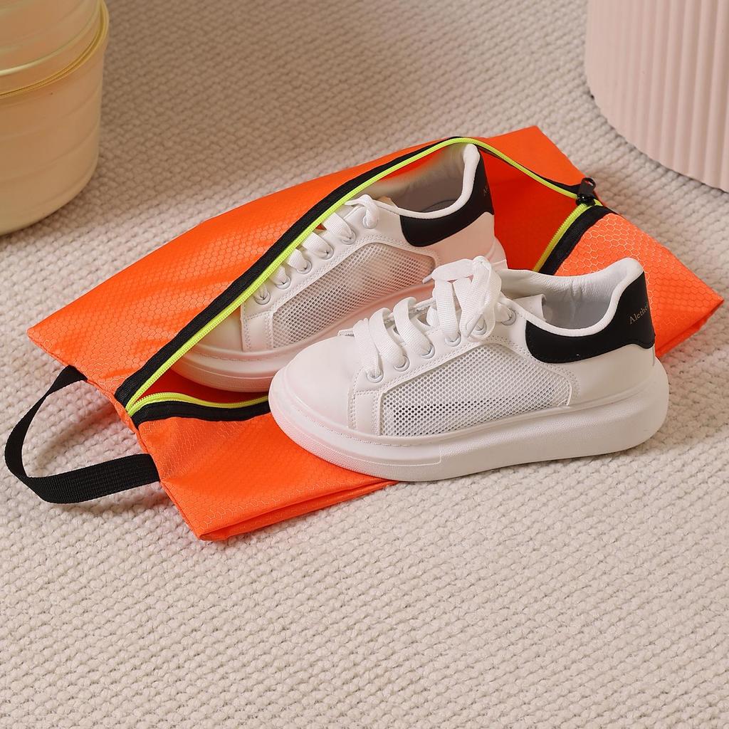Waterproof Oxford Cloth Travel Shoe Bag with Drawstring - Portable Sneaker Storage Cover