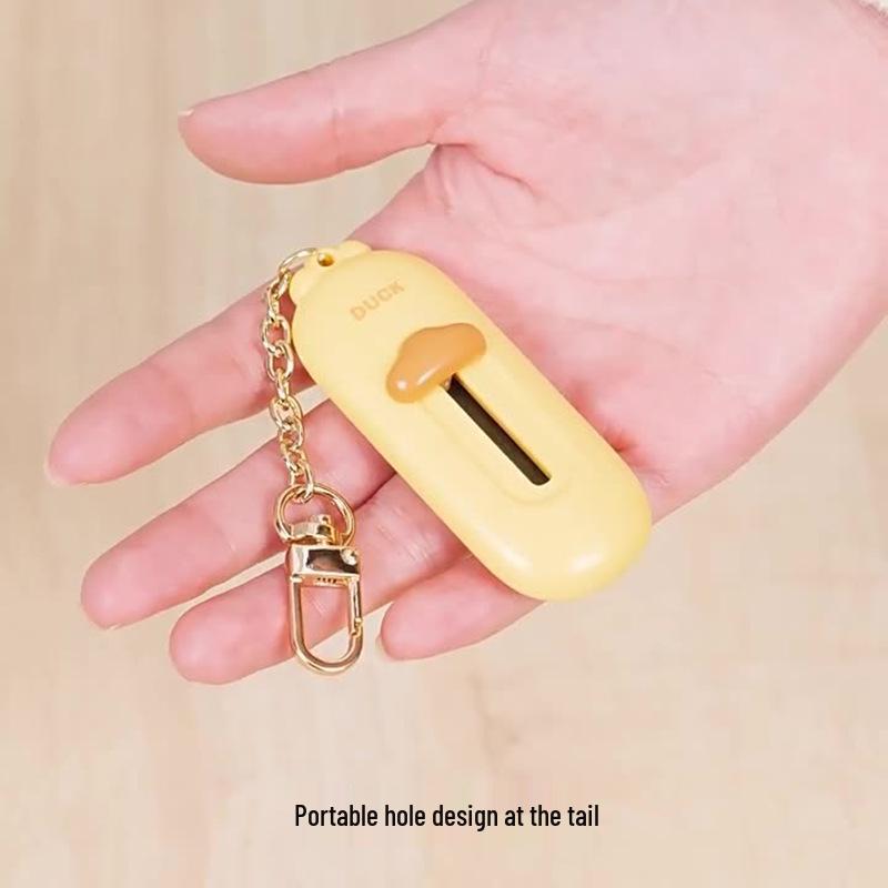 Little Yellow Duck Magnetic Unboxing Knife - Portable Serrated Pocket Tool for Opening Boxes
