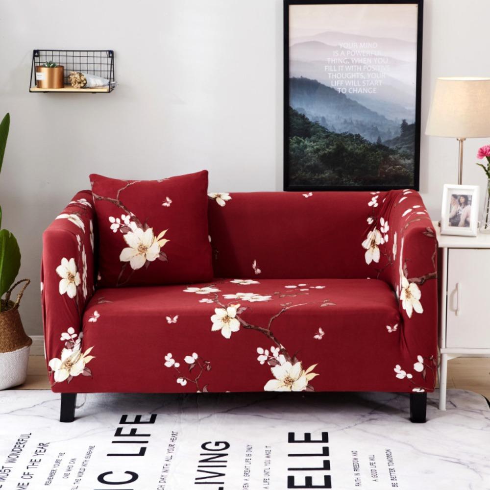 

Stretch Sofa Cover Full Elastic Knit Universal Anti Cat Scratch Couch Protector Slipcover Single S 90-140CM