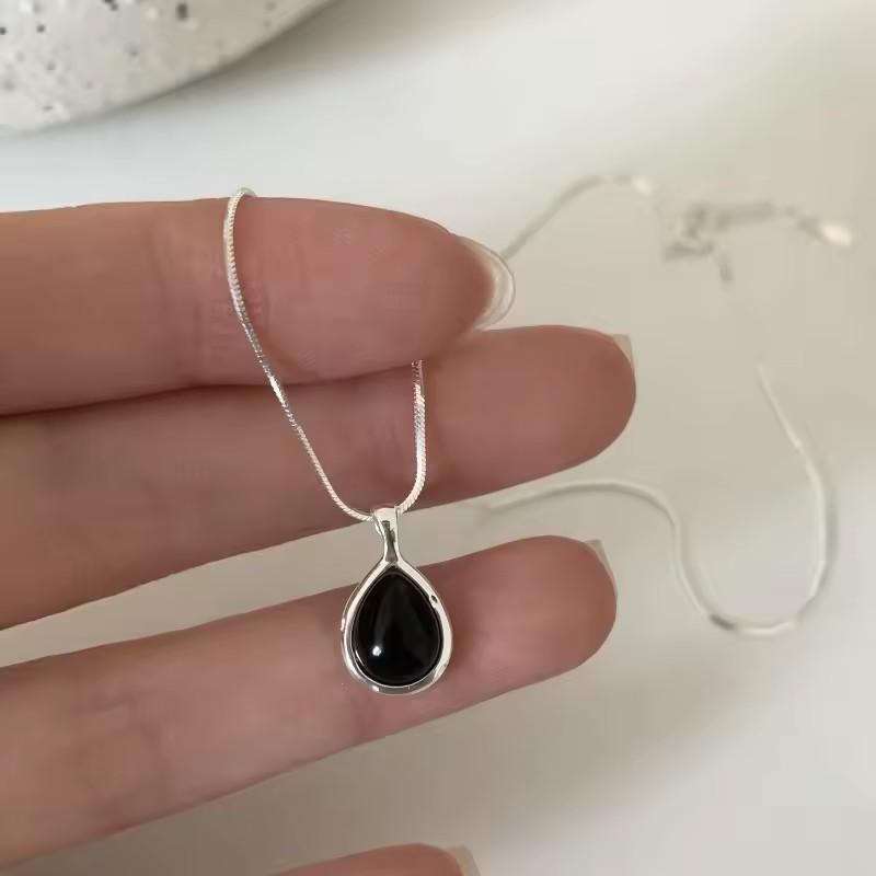 PANJBJ 925 Sterling Silver Line Necklace for Women Girl Fashion Concise Individuality Jewelry Birthday Gift Dropshipping