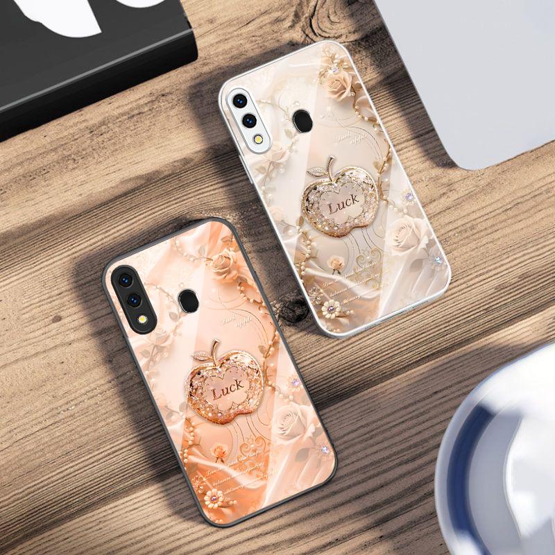 Lucky and Romantic Love For Samsung A73 72 71 A70 56 55 54 A53 52 51 50 42 A35 A34 33 32 31 26 25 24 23 22 30 Glass Phone Case