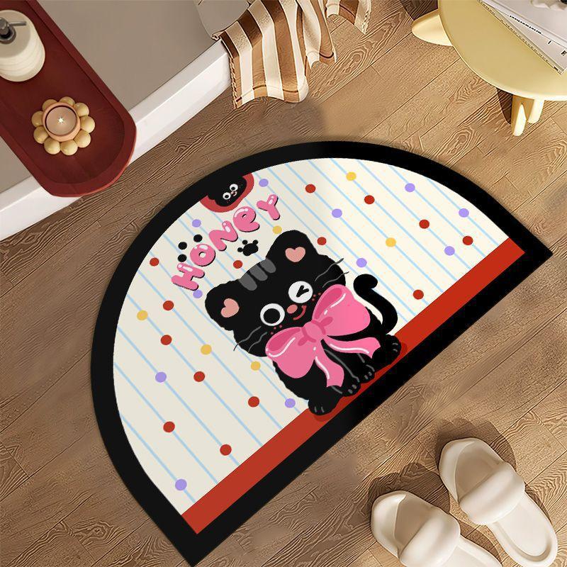 

Полосатый горошек Ретро Котенок Мягкий Диатомовый Грязевой Коврик Для Ванной Комнаты Нескользящий Водопоглощающий Быстросохнущий Коврик Коврик Для Двери Душевой Комнаты 40 * 60 (soft diatom mud)