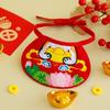 Washable Cute Cat Towel Embroidery Bib Stylish Comfortable Pet Water Scarf Adjustable Cartoon Pet Collar Party