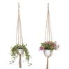 Plantenhanger, 6 Stuks Hangende Bloempot Plantenhouder Mand Jute Touw Houder voor Binnen Buiten 105cm