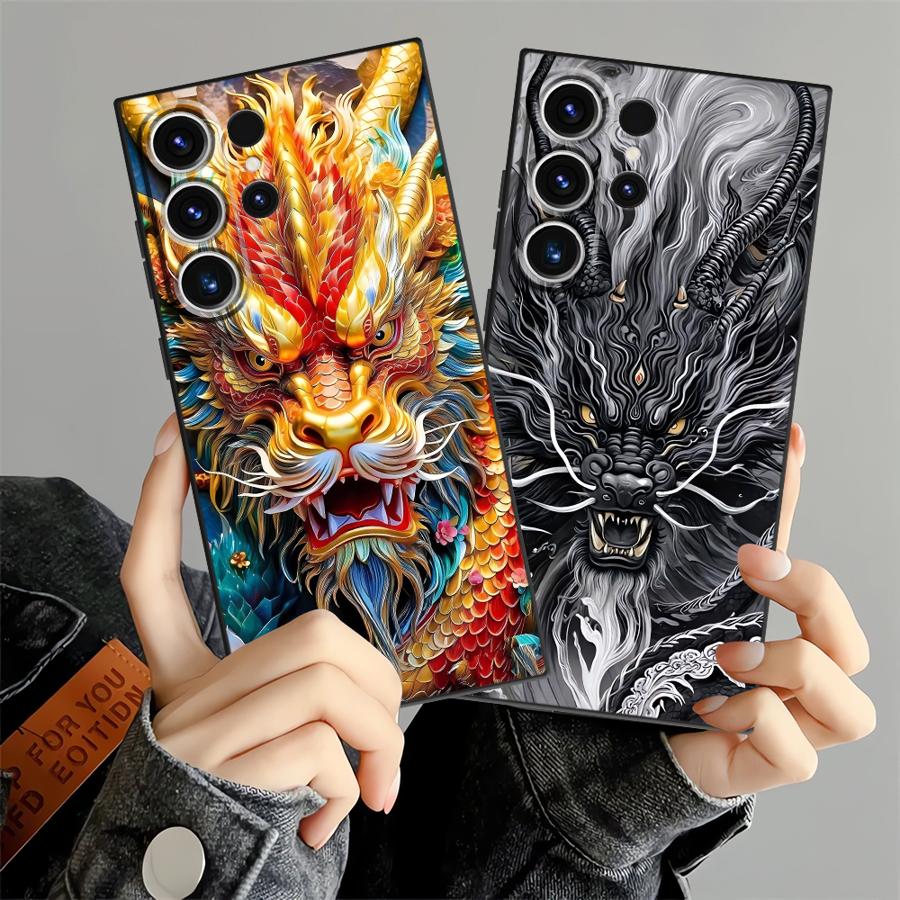 Cool Dragon Funda Phone Cover Case for Samsung Galaxy S26 Ultra S23 Note 20 8 9 10 S21 FE S25 Plus S10 S9 S20 Ultra S24